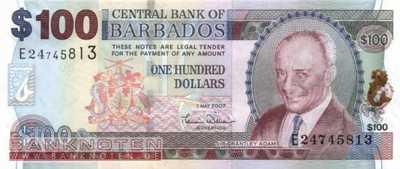 Barbados - 100  Dollars (#071a_UNC)