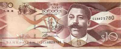 Barbados - 10  Dollars (#075b_UNC)