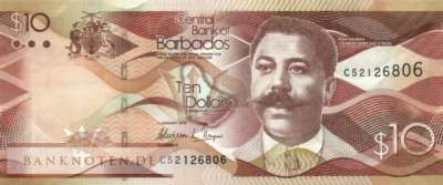 Barbados - 10  Dollars (#075c_UNC)