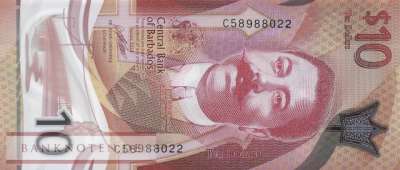 Barbados - 10  Dollars (#082b_UNC)