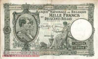Belgium - 1.000  Francs (#104-39_F)