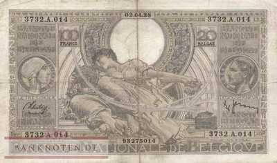 Belgium - 100  Francs (#107-38_F)