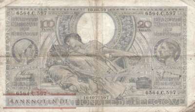 Belgien - 100  Francs (#107-39_F)