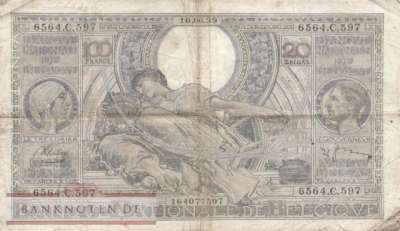 Belgium - 100  Francs (#107-39_F)