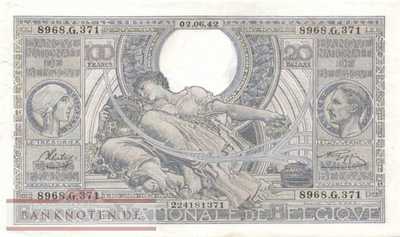 Belgium - 100  Francs (#107-42_XF)