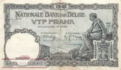 Belgium - 5  Francs (#108x_VF)