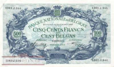 Belgien - 500  Francs (#109-42_XF)