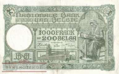 Belgium - 1.000  Francs (#110-41_VF)