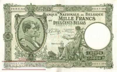 Belgien - 1.000  Francs (#110-43_AU)