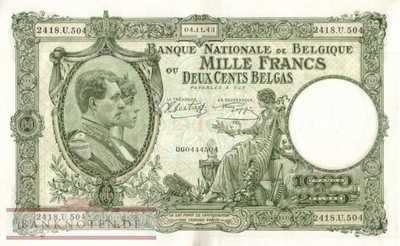 Belgium - 1.000  Francs (#110-43_AU)