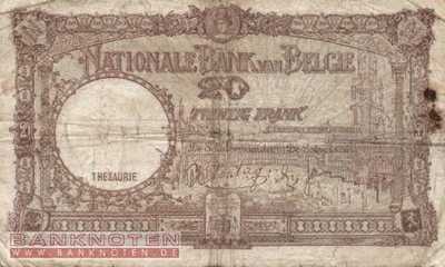 Belgium - 20  Francs (#111-40_VG)