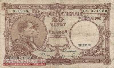 Belgium - 20 Francs (#116_VG)
