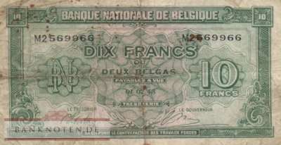 Belgium - 10 Francs (#122_VG)