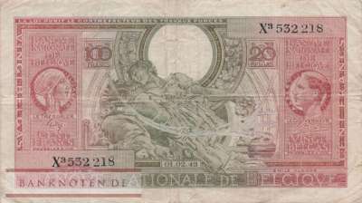 Belgien - 100  Francs (#123_VG)