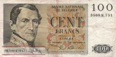 Belgien - 100  Francs (#129a-53_F)