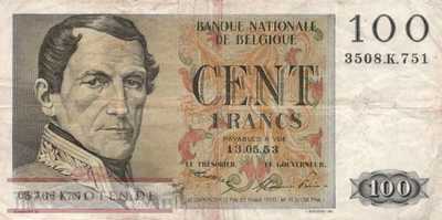 Belgium - 100  Francs (#129a-53_F)