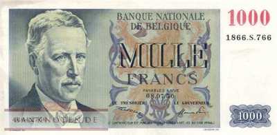 Belgien - 1.000  Francs (#131a-50_XF)