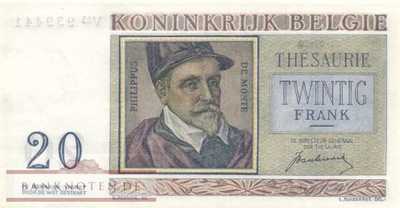 Belgien - 20  Francs (#132a_AU)