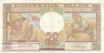 Belgien - 50  Francs (#133b_VF)