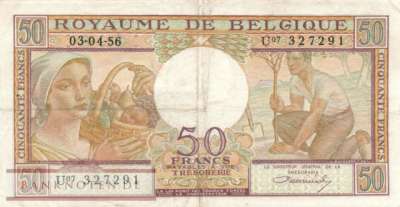 Belgien - 50  Francs (#133b_VF)
