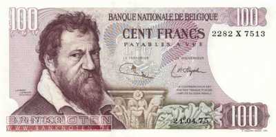 Belgien - 100  Francs (#134b-75_UNC)