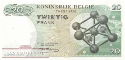 Belgien - 20  Francs (#138-U18_AU)