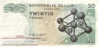 Belgien - 20  Francs (#138-U18_VF)