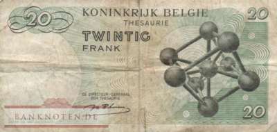 Belgien - 20  Francs (#138-U18_VG)