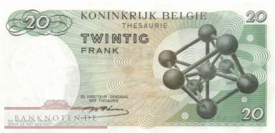 Belgien - 20  Francs (#138-U18_XF)