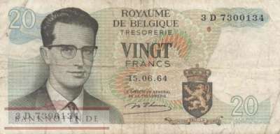 Belgien - 20  Francs (#138-U18_F)