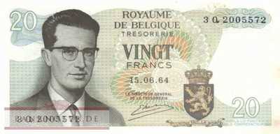 Belgien - 20  Francs (#138-U20_AU)