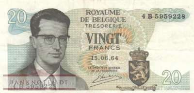 Belgien - 20  Francs (#138-U20_VF)