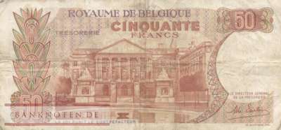 Belgien - 50  Francs (#139-U19_VG)