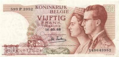 Belgium - 50  Francs (#139-U19_VF)