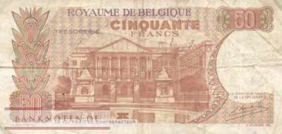 Belgien - 50  Francs (#139-U20_VG)