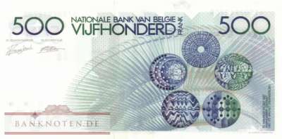 Belgium - 500  Francs (#143a-6_UNC)