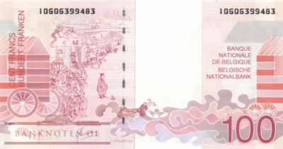 Belgium - 100  Francs (#147-U2_UNC)