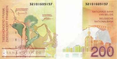 Belgien - 200  Francs (#148_UNC)