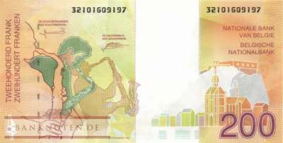 Belgium - 200  Francs (#148_UNC)