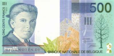 Belgium - 500  Francs (#149_XF)