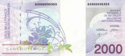 Belgien - 2.000  Francs (#151_VF)