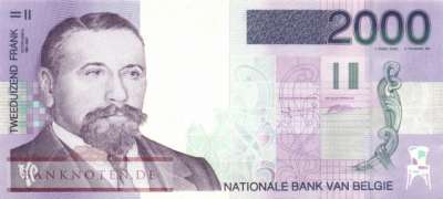 Belgien - 2.000  Francs (#151_VF)