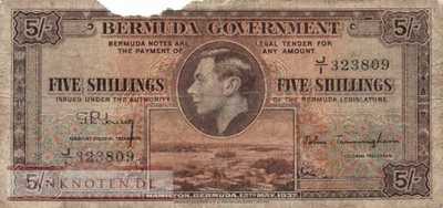 Bermuda - 5  Shillings (#008b_G)