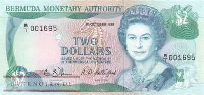 Bermuda - 2  Dollars (#034a_UNC)