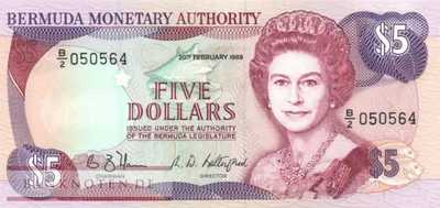Bermudas - 5  Dollars (#035b_UNC)