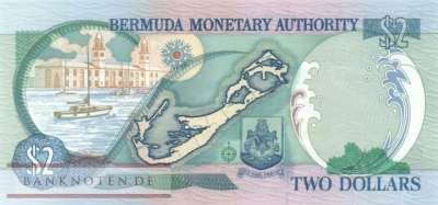 Bermuda - 2  Dollars (#050a_UNC)