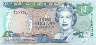 Bermuda - 2  Dollars (#050a_UNC)