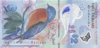 Bermudas - 2  Dollars (#063a_VF)