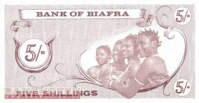 Biafra - 5  Shillings (#001_UNC)