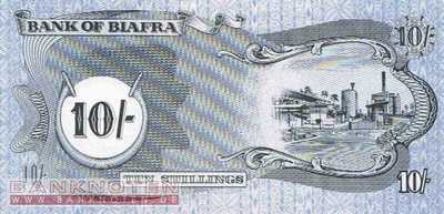 Biafra - 10  Shillings (#004_UNC)